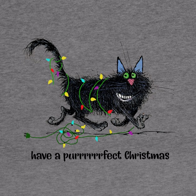 Have A Purrrrrrfect Christmas by kimmygoderteart